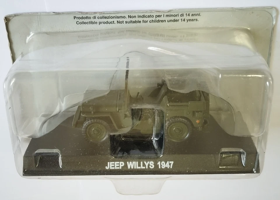 Carabinieri Jeep Willys 1947 1/43 Diecast Esercito Italiano - Immagine 1 di 2