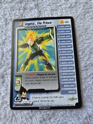 DBZ Dragon Ball Z Vegeta, The Prince 169 CCG Unlimited Cell Saga MP - Image 1 of 4