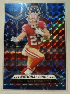 2024 Panini Mosaic Christian McCaffrey National Pride #256 Reactive Blue Mosaic - Picture 1 of 2