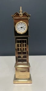 Bulova 1988 Messing Miniatur Standuhr B0552 - Bild 1 von 13
