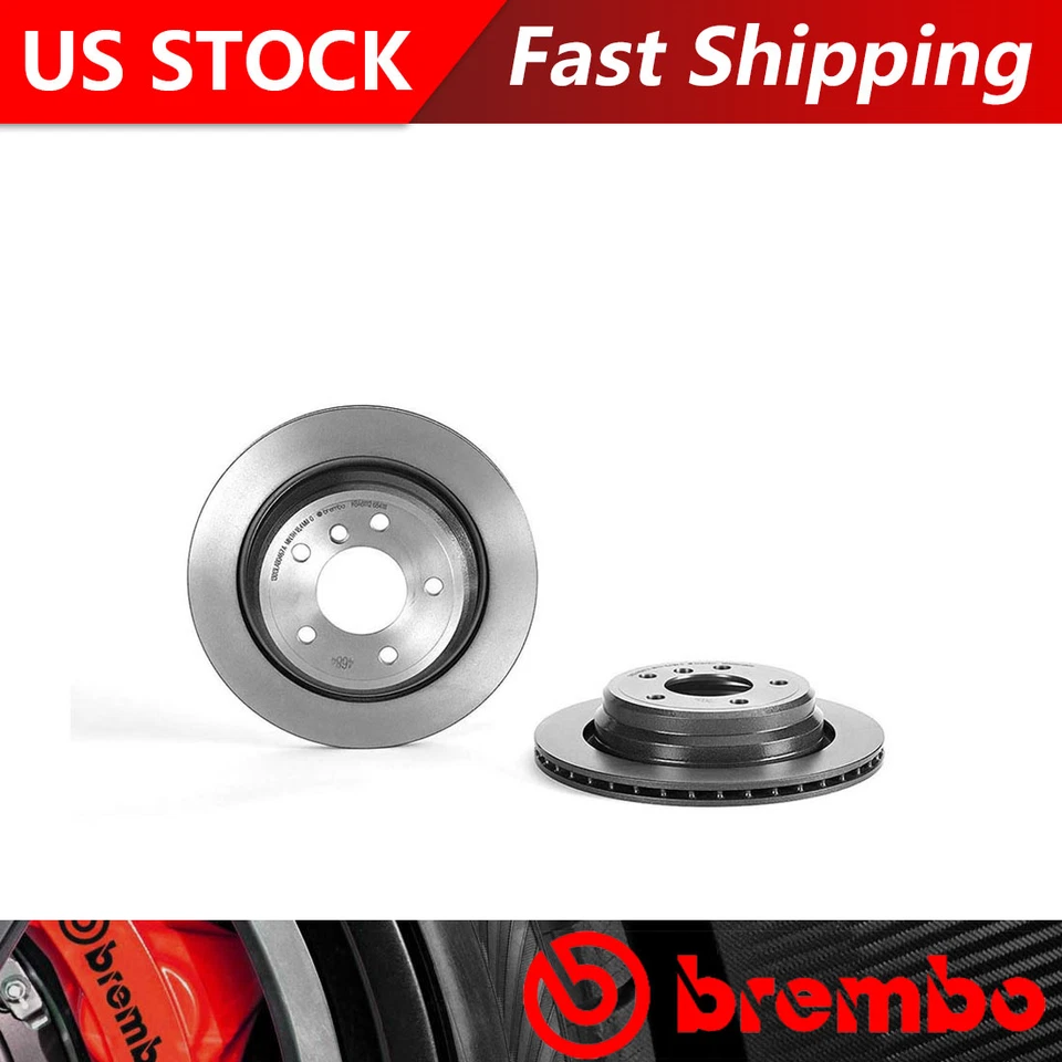 Brembo for 2001-2003 BMW 525i Rear Coated Brake Rotors - Image 1 of 4