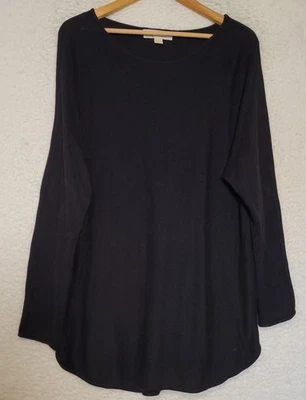 Suéter feminino Michael Kors preto tamanho XL zíper lateral manga longa 0992 - Imagem 1 de 4