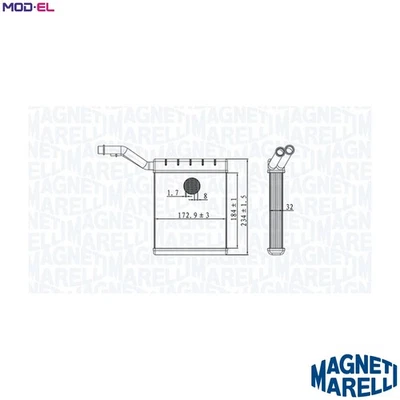 HEAT EXCHANGER INTERIOR HEATING 350218480000 FOR FORD MONDEO/IV/Turnier S-MAX - Изображение 1 из 4