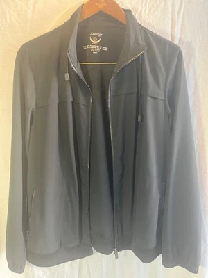 Chaqueta Chicos Zenergy Cremallera Talla 2 o Grande Negra Bolsillos con Cremallera Cuello con Cordón Foto 1 de 4