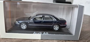 Audi A8 D2 1999 1:43 Santorinblau, Minichamps wie neu OVP - Bild 1 von 6