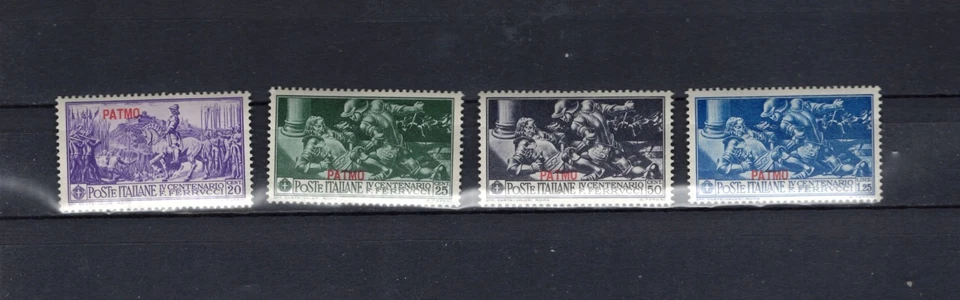 ITALY.  AEGEAN ISLAND OF PATMO OCCUPATION 1930.  SCOTT#12-15.  MNH/OG. - Image 1 of 1