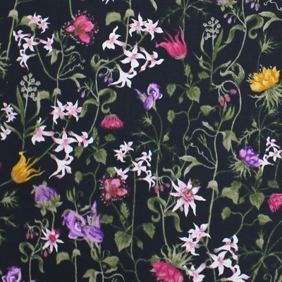 Blumen Stoff Flower Blüten Blumen Kinderstoff Baumwollstoff Meterware BB036 - Bild 1 von 4