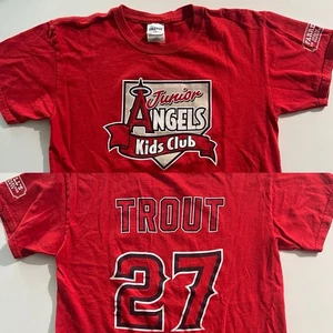 Camiseta grande MIKE TROUT #27 (2021) LOS ANGELES ANGELS Junior Kids Club juvenil - Imagen 1 de 6