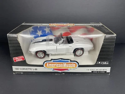 ERTL AMERICAN MUSCLE 1967 CHEVROLET CORVETTE L-88 CONVERSÍVEL 1/18 CARRO FUNDIDO - Imagem 1 de 4