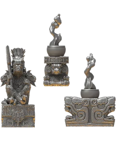Antik Echsen Deko-Set Bündel Von Statuen - Imagen 1 de 1