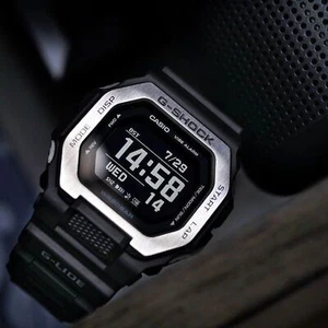 ⌚Casio G-Shock GBX-100 G-LIDE bluetooth digital smartwatch in black /silver. - Picture 1 of 11