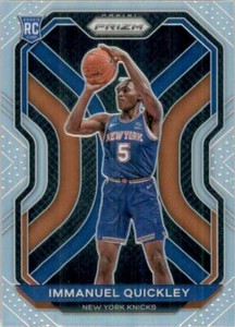 2020-21 Panini Prizm Prizms Silver #296 Immanuel Quickley