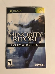 Minority Report nur Xbox Handbuch - Bild 1 von 3