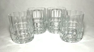 CRISTAL D'ARQUES ~ Set (4) Early 10 Oz. Clear OLD FASHIONED GLASSES (Moondance) - Picture 1 of 6