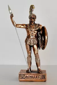 Achilles - griechischer Held - Trojanischer Krieg - Homers Ilias - kupferbeschichteter Alabaster - Bild 1 von 8