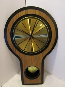 Reloj de pared de cuarzo moderno Seth Thomas de mediados de siglo 22,2"" T década de 1960 - Imagen 1 de 9