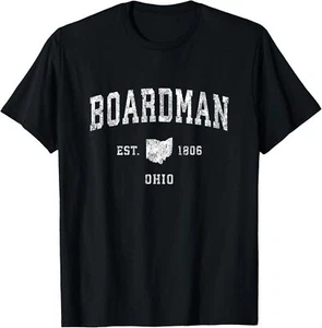 Boardman Ohio OH Vintage Athletic Sports Design T-Shirt Hoodie - Picture 1 of 11