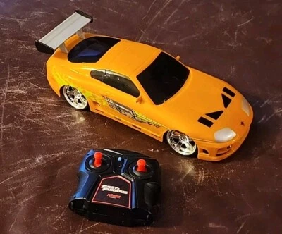 Fast & Furious Remote Control RC Car Jada Toys 95 Toyota Supra 1:16 TESTED WORKS - Image 1 of 4