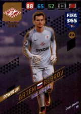 2018 FIFA 365 CARDS - 414 - ARTEM REBROV - POWER UP - goal stoppers