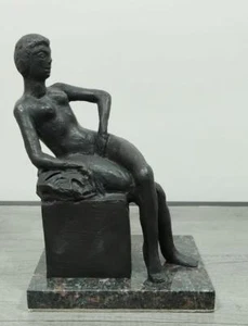 ESCULTURA DE BRONCE HENRI MATISSE "FIGURA DECORATIVA" FIRMADA Y NUMERADA - Imagen 1 de 6
