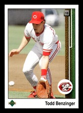 1989 Upper Deck  #785 Todd Benzinger  Cincinnati Reds  Baseball Card