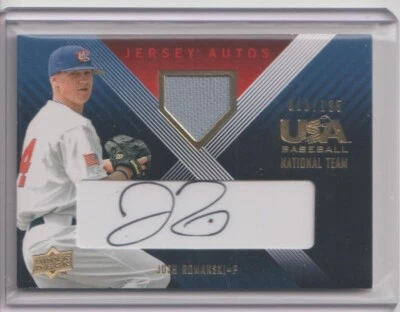 JOSH ROMANSKI 2008 USA #JRE-19 AUTOGRAPH/PATCH SN/195 - Image 1 of 2