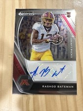 2021 Panini Prizm Draft Rashod Bateman Rookie Card Auto RC Invest Now Autograph