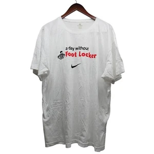Foot Locker A Day Without Foot Locker 100% Cotton White XL - Picture 1 of 8