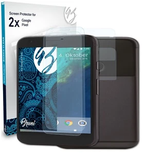 Bruni 2x Écran protecteur pour Google Pixel Protecteur d'écran - Photo 1 sur 4