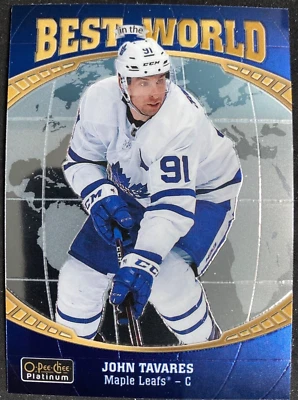 2019-20 O-Pee-Chee Platinum Best in the World #BW3 John Tavares Toronto Maple - Image 1 of 2