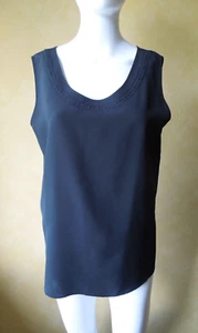 ADOLFO COLLECTION - Ladies - Black Camisole Sleeveless Top - Size M - 12 - Picture 1 of 6