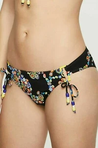 Bas de maillot de bain 42 (40 eu) CHERRY BEACH Mabibi Beach Noir imprimé - Picture 1 of 4