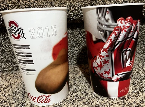 Lot 2 OHIO State University Stadium Cups Office Buckeyes Football Gloves 2013 Cover