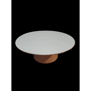 Kanwone 10" White Porcelain Cake Stand, Cake Plate, Dessert Stand New In Box - Picture 1 of 5