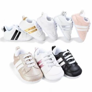 Newborn Baby Sneakers Soft Sole Crib Shoes First Walkers - Picture 1 of 12