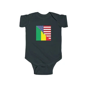 Body bebé bandera americana senegalés | Senegal EE. UU. recién nacido niña niño - Imagen 1 de 5