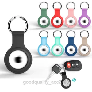 New Anti-lost Silicone Protective Cover Case Keychain For Apple AirTag Tracker - Picture 1 of 18