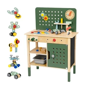 Toddler Tool Bench, Montessori Kids Workbench Playset, Large Tool Bench for K... - Picture 1 of 8