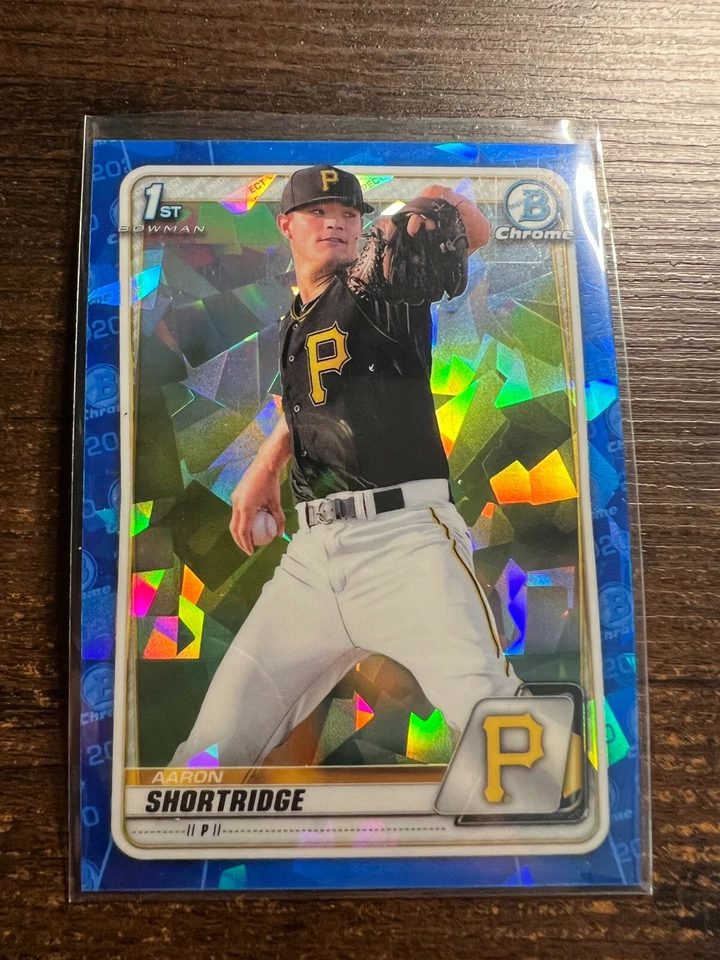 A117,225 - 2020 Bowman Chrome Sapphire Prospects #BCP9 Aaron Shortridge - Image 1 of 1