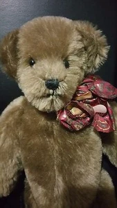 Plush Bear Jessie Handmade by Joyce Sullivan from the Brand Need-Just-a-Bear 12" - Picture 1 of 16