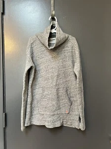 Crewcuts Girls Pullover Sz 12 Gray Long Sleeve Funnel Neck Pocket - Picture 1 of 5
