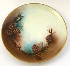 Vintage Nippon Hand Painted Pine Cone Branches Plate 75