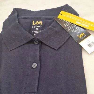 Nuevo Uniforme Azul Marino Polo Manga Corta Camisa Elastizada Piqué Juniors XL Foto 1 de 4