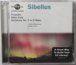 SIBELIUS FINLANDIA VALSE TRISTE SYMPHONY NO 2 JAMES LEVINE [NEW CD] B0001737-02 - Picture 1 of 4