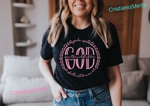 Camiseta GOD IS IN THE MIDST Negra Next Level Nueva - Imagen 1 de 3