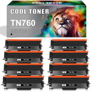 High Yield TN760 Toner Cartridge For Brother DCP-L2550DW MFC-L2750DW HL-L2370DWX - Picture 1 of 10
