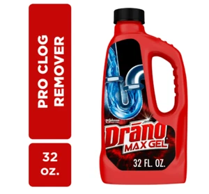 Drano Max Gel Drain Clog Remover, 32 Oz - Unclogs Showers and Sinks. - Picture 1 of 3