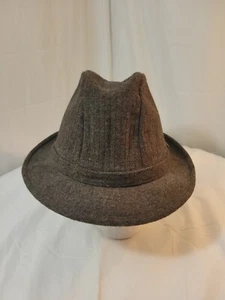 VINTAGE ANDERSON-LITTLE Gray Fedora 100% Pure Wool Hat Size Large - Picture 1 of 9