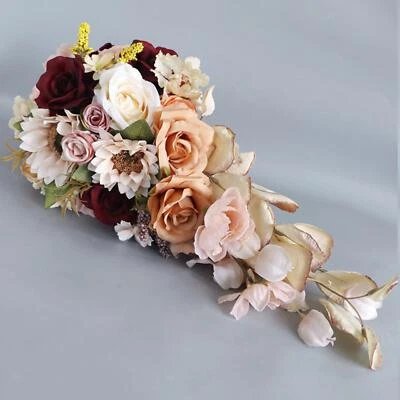 Wedding Bouquet Waterfall Wedding Flower for Bridal Shower Party Ceremony - Image 1 of 4