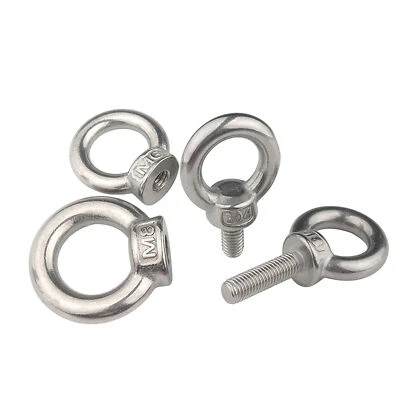 Edelstahl A2 Ringschraube, Ringmutter, Augbolzen m. Öse, Metrisch M3 bis M42 - Bild 1 von 4